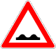 StVO, Verkehrszeichen Nr. 112: Unebene Fahrbahn