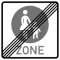 StVO, Verkehrszeichen Nr. 242.2: Ende eines Fußgängerzone
