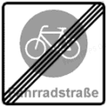 StVO, Verkehrszeichen Nr. 244.2: Ende einer Fahrradstraße