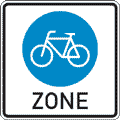 StVO, Verkehrszeichen Nr. 244.3: Beginn einer Fahrradzone