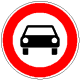 StVO, Verkehrszeichen Nr. 251: Verbot für Kraftwagen