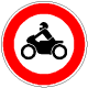 StVO, Verkehrszeichen Nr. 255: Verbot für Krafträder