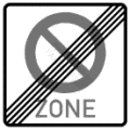 StVO, Verkehrszeichen Nr. 290.2: Ende eines eingeschränkten Haltverbots für eine Zone