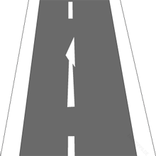 StVO, Verkehrszeichen Nr. 297.1: Vorankündigungspfeil