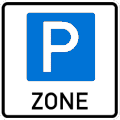 StVO, Verkehrszeichen Nr. 314.1: Beginn einer Parkraumbewirtschaftungszone