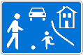 StVO, Verkehrszeichen Nr. 325.1: Beginn eines verkehrsberuhigten Bereichs