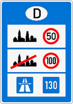 StVO, Verkehrszeichen Nr. 393: Informationstafel an Grenzübergangsstellen