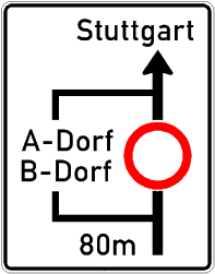 StVO, Verkehrszeichen Nr. 458: Planskizze