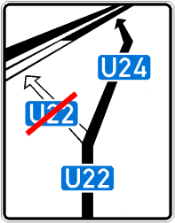 StVO, Verkehrszeichen Nr. 466: Weiterführende Bedarfsumleitung